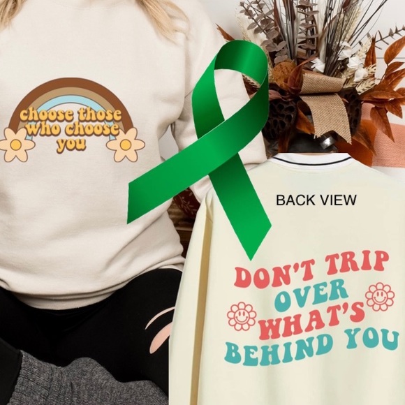 Choose who chooses you Mental Health graphic pullover sweatshirt oversized XL - Picture 1 of 11